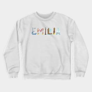 Emilia Personalized Beach Art Crewneck Sweatshirt